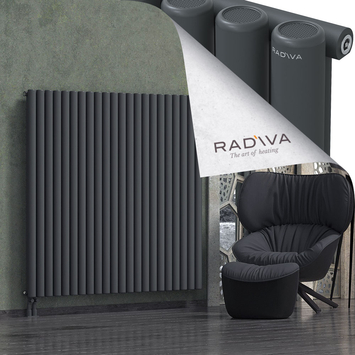 Mati Radiateur En Aluminium 1500x1624 Anthracite Foncé Bas à gauche 50mm