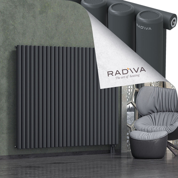Mati Radiateur En Aluminium 1500x1920 Anthracite Foncé Bas à droite 50mm