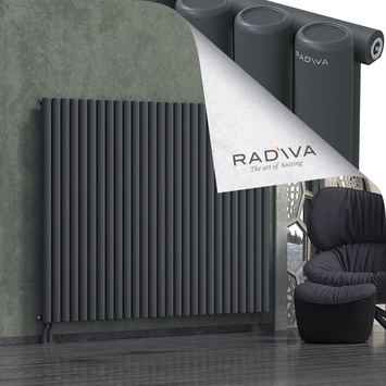 Mati Radiateur En Aluminium 1500x1994 Anthracite Foncé Bas à gauche 50mm