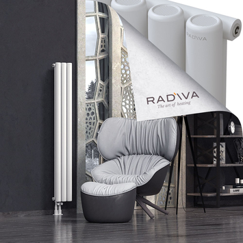 Mati Radiateur En Aluminium 1500x218 Blanc Bas à gauche 50mm