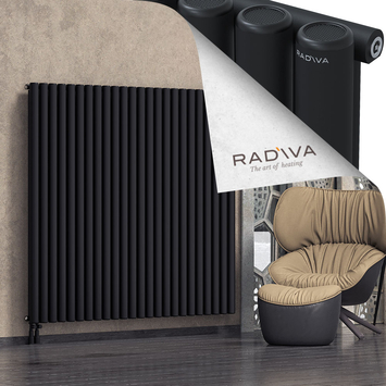 Mati Radiateur En Aluminium 1600x1772 Noir Bas à gauche 50mm