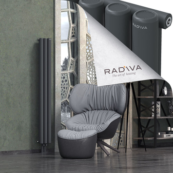 Mati Radiateur En Aluminium 1600x218 Anthracite Foncé Bas Milieu 50mm