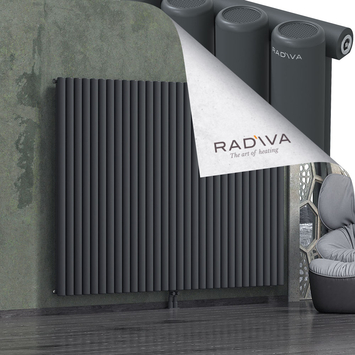 Mati Radiateur En Aluminium 1600x2216 Anthracite Foncé Bas Milieu 50mm