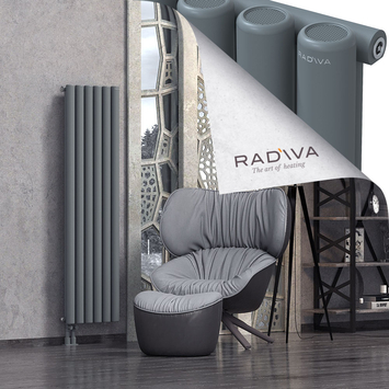 Mati Radiateur En Aluminium 1600x440 Anthracite Bas à gauche 50mm