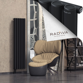 Mati Radiateur En Aluminium 1600x440 Noir Bas à gauche 50mm