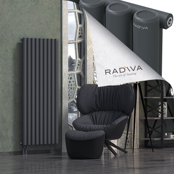 Mati Radiateur En Aluminium 1600x662 Anthracite Foncé Bas à gauche 50mm