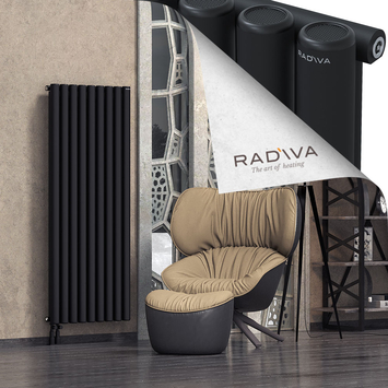 Mati Radiateur En Aluminium 1600x662 Noir Bas à gauche 50mm
