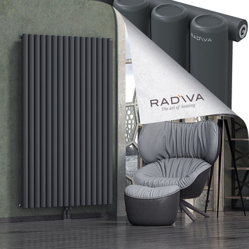 Mati Radiateur En Aluminium 1800x1180 Anthracite Foncé Bas Milieu 50mm