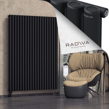 Mati Radiateur En Aluminium 1800x1476 Noir Bas à gauche 50mm