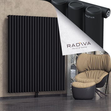 Mati Radiateur En Aluminium 1800x1698 Noir Bas Milieu 50mm