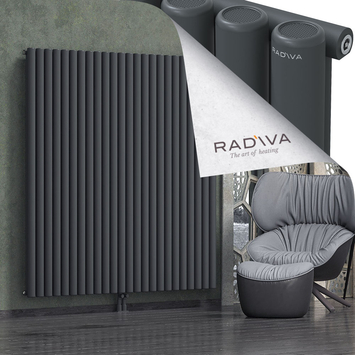 Mati Radiateur En Aluminium 1800x1772 Anthracite Foncé Bas Milieu 50mm