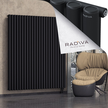 Mati Radiateur En Aluminium 1800x1772 Noir Bas à droite 50mm