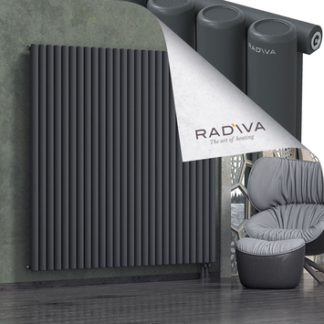 Mati Radiateur En Aluminium 1800x1920 Anthracite Foncé Bas à droite 50mm