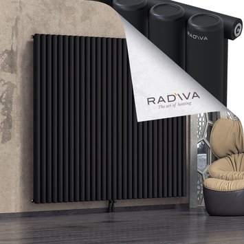 Mati Radiateur En Aluminium 1800x2142 Noir Bas Milieu 50mm