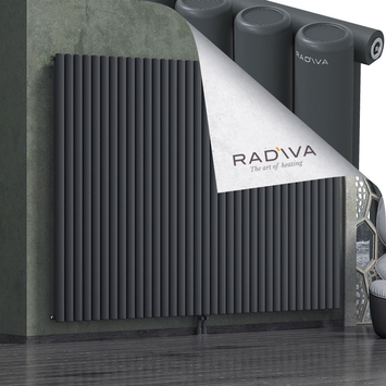Mati Radiateur En Aluminium 1800x2586 Anthracite Foncé Bas Milieu 50mm