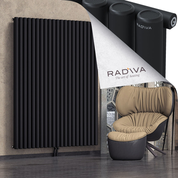 Mati Radiateur En Aluminium 1900x1550 Noir Bas Milieu 50mm