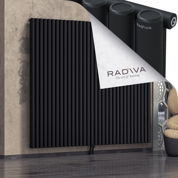 Mati Radiateur En Aluminium 1900x2364 Noir Bas Milieu 50mm