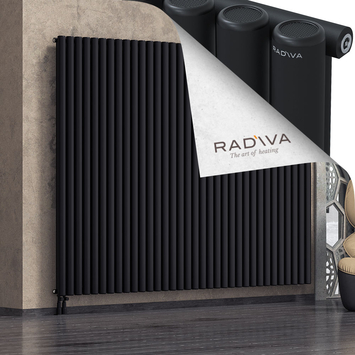 Mati Radiateur En Aluminium 1900x2512 Noir Bas à gauche 50mm