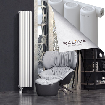 Mati Radiateur En Aluminium 1900x366 Blanc Bas à gauche 50mm
