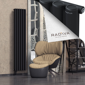 Mati Radiateur En Aluminium 1900x440 Noir Bas à gauche 50mm