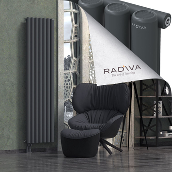 Mati Radiateur En Aluminium 1900x514 Anthracite Foncé Bas à gauche 50mm
