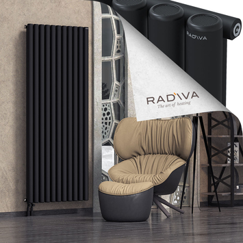 Mati Radiateur En Aluminium 1900x810 Noir Bas à gauche 50mm