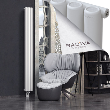 Mati Radiateur En Aluminium 2000x218 Blanc Bas Milieu 50mm