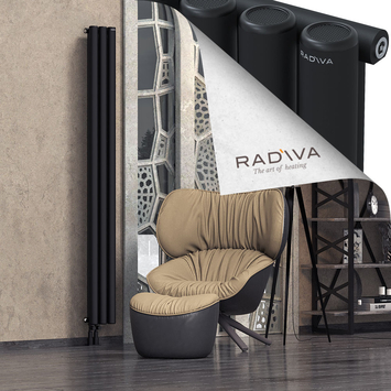 Mati Radiateur En Aluminium 2000x218 Noir Bas à gauche 50mm