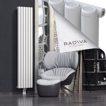 Mati Radiateur En Aluminium 2000x440 Blanc Bas Milieu 50mm