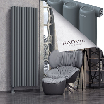 Mati Radiateur En Aluminium 2000x810 Anthracite Bas à gauche 50mm