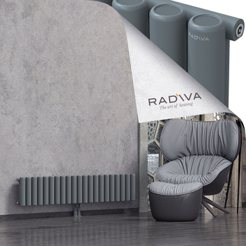 Mati Radiateur En Aluminium 300x1550 Anthracite Bas Milieu 50mm
