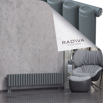 Mati Radiateur En Aluminium 300x1772 Anthracite Bas à gauche 50mm