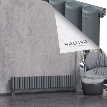 Mati Radiateur En Aluminium 300x1994 Anthracite Bas à gauche 50mm