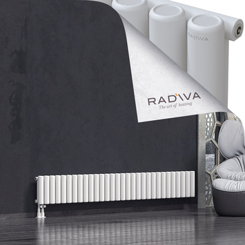 Mati Radiateur En Aluminium 300x2216 Blanc Bas à gauche 50mm