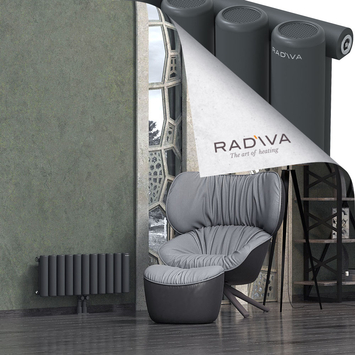 Mati Radiateur En Aluminium 300x810 Anthracite Foncé Bas Milieu 50mm