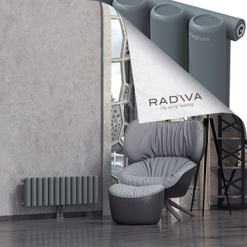 Mati Radiateur En Aluminium 300x958 Anthracite Bas Milieu 50mm