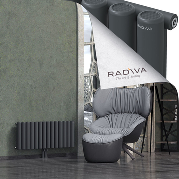 Mati Radiateur En Aluminium 400x1032 Anthracite Foncé Bas Milieu 50mm
