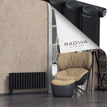 Mati Radiateur En Aluminium 400x1106 Noir Bas à gauche 50mm
