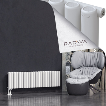 Mati Radiateur En Aluminium 400x1624 Blanc Bas à gauche 50mm