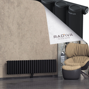 Mati Radiateur En Aluminium 400x1846 Noir Bas Milieu 50mm