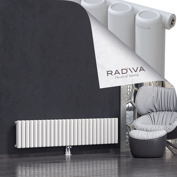 Mati Radiateur En Aluminium 400x1920 Blanc Bas Milieu 50mm