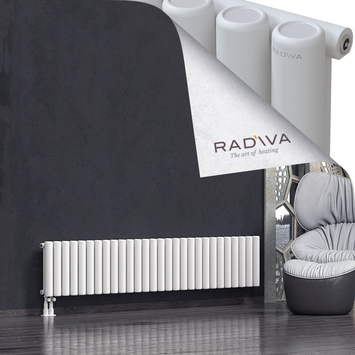 Mati Radiateur En Aluminium 400x2068 Blanc Bas à gauche 50mm
