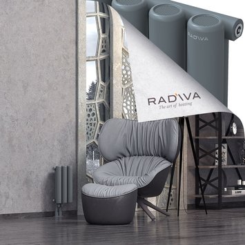 Mati Radiateur En Aluminium 400x218 Anthracite Bas à gauche 50mm