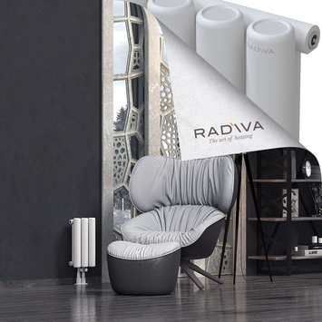 Mati Radiateur En Aluminium 400x218 Blanc Bas Milieu 50mm