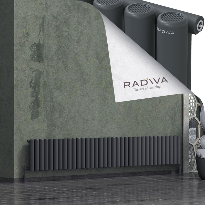 Mati Radiateur En Aluminium 400x2586 Anthracite Foncé 