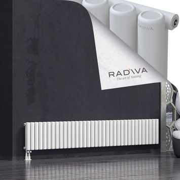 Mati Radiateur En Aluminium 400x2586 Blanc Bas à gauche 50mm