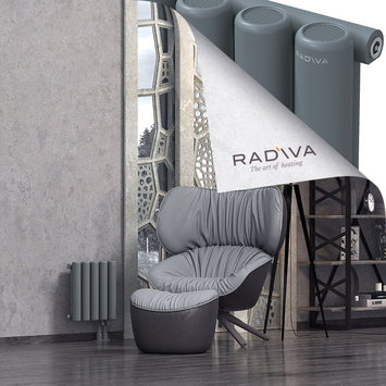 Mati Radiateur En Aluminium 400x366 Anthracite Bas à droite 50mm