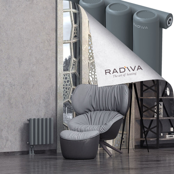 Mati Radiateur En Aluminium 400x440 Anthracite Bas à gauche 50mm