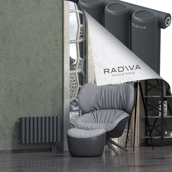 Mati Radiateur En Aluminium 400x736 Anthracite Foncé Bas à droite 50mm