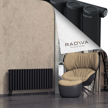 Mati Radiateur En Aluminium 500x1328 Noir Bas à gauche 50mm